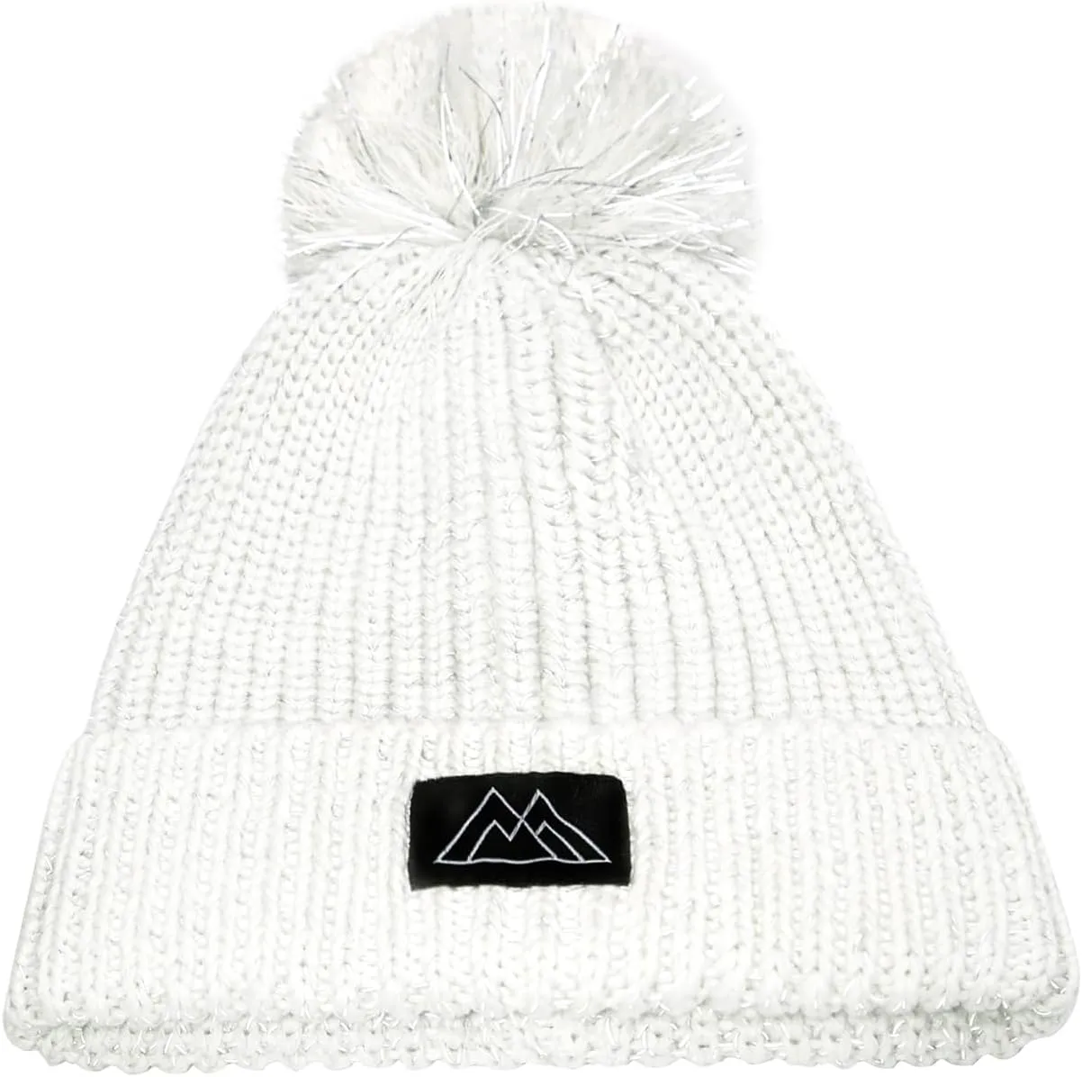 Baby Beanie Reflective Toddler Winter Hat Knitted Infant Beanies for Girls Boys Novelty Pom Pom Hats