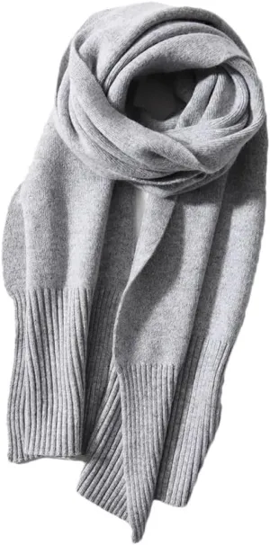 DBFBDTU Women's Scarf Winter Warm Muffler Wool Blend Knitted Scarves For Ladies Autumn Female