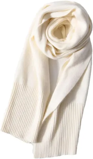 DBFBDTU Women's Scarf Winter Warm Muffler Wool Blend Knitted Scarves For Ladies Autumn Female