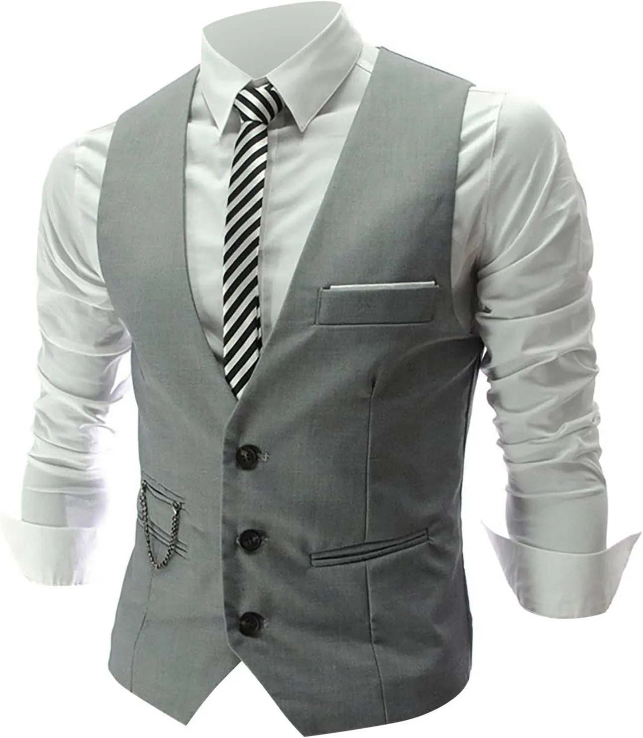 LCMTWX White Vest Leather V Neck Pocket Retro Color Vest Blouse With Button Vests For Men Casacas Mens Black Vest