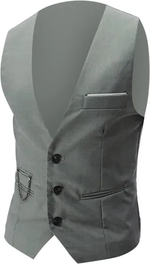 LCMTWX White Vest Leather V Neck Pocket Retro Color Vest Blouse With Button Vests For Men Casacas Mens Black Vest