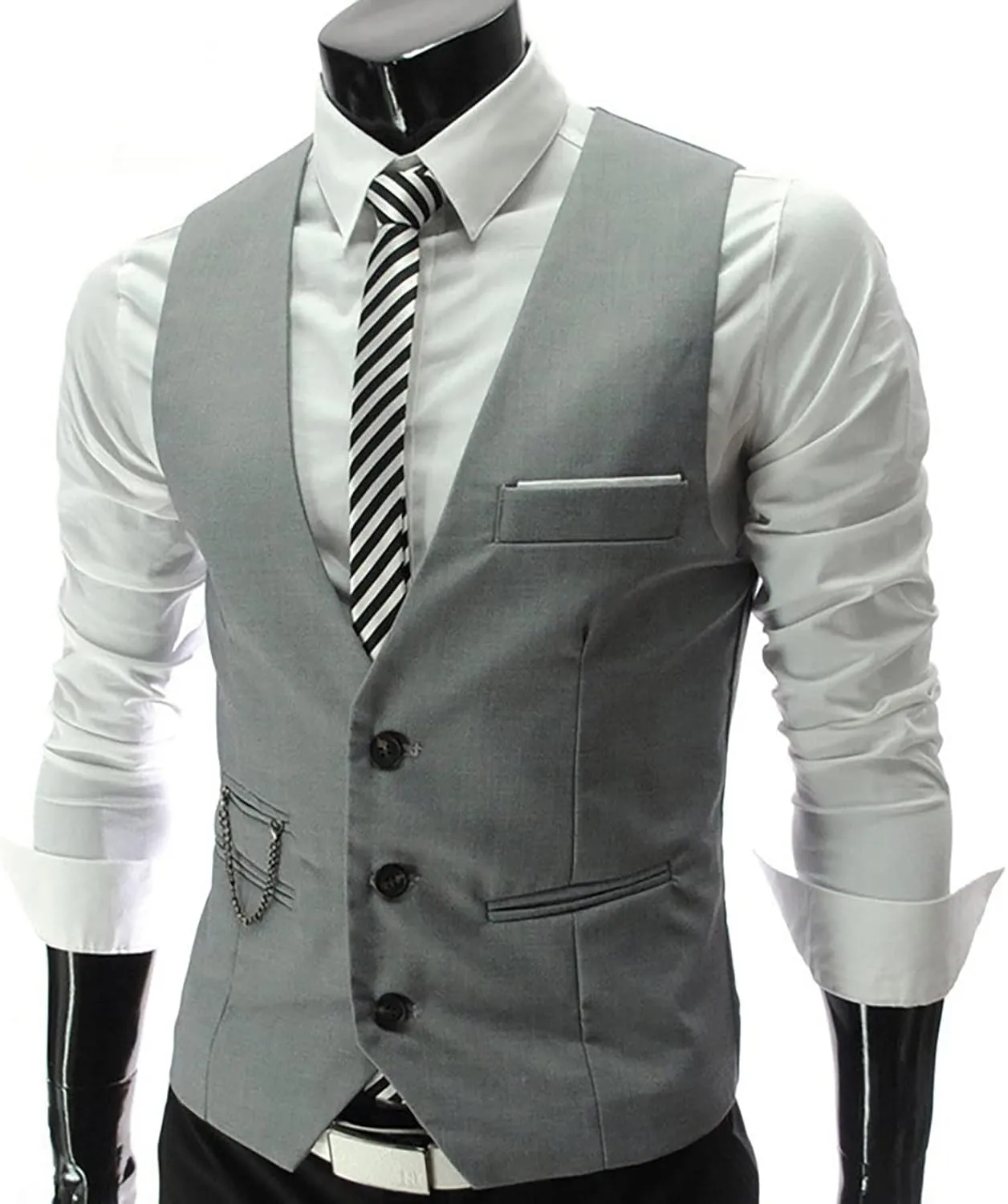 LCMTWX White Vest Leather V Neck Pocket Retro Color Vest Blouse With Button Vests For Men Casacas Mens Black Vest