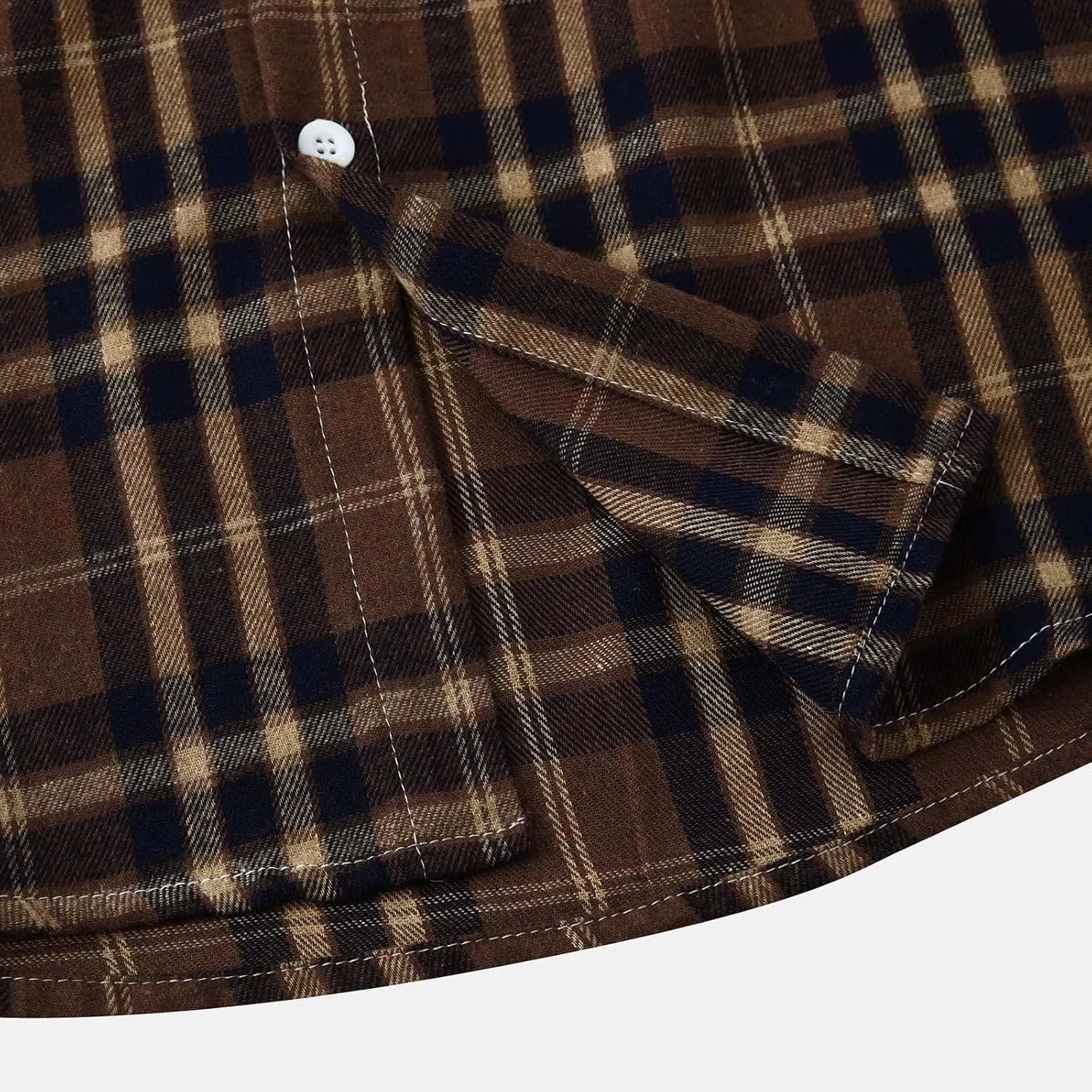 Men's Flannel Shirt Jacket Long Sleeve Plaid Shirt Lightweight Fashion Spring Fall Casual Jackets Hoodies Sweatshirt