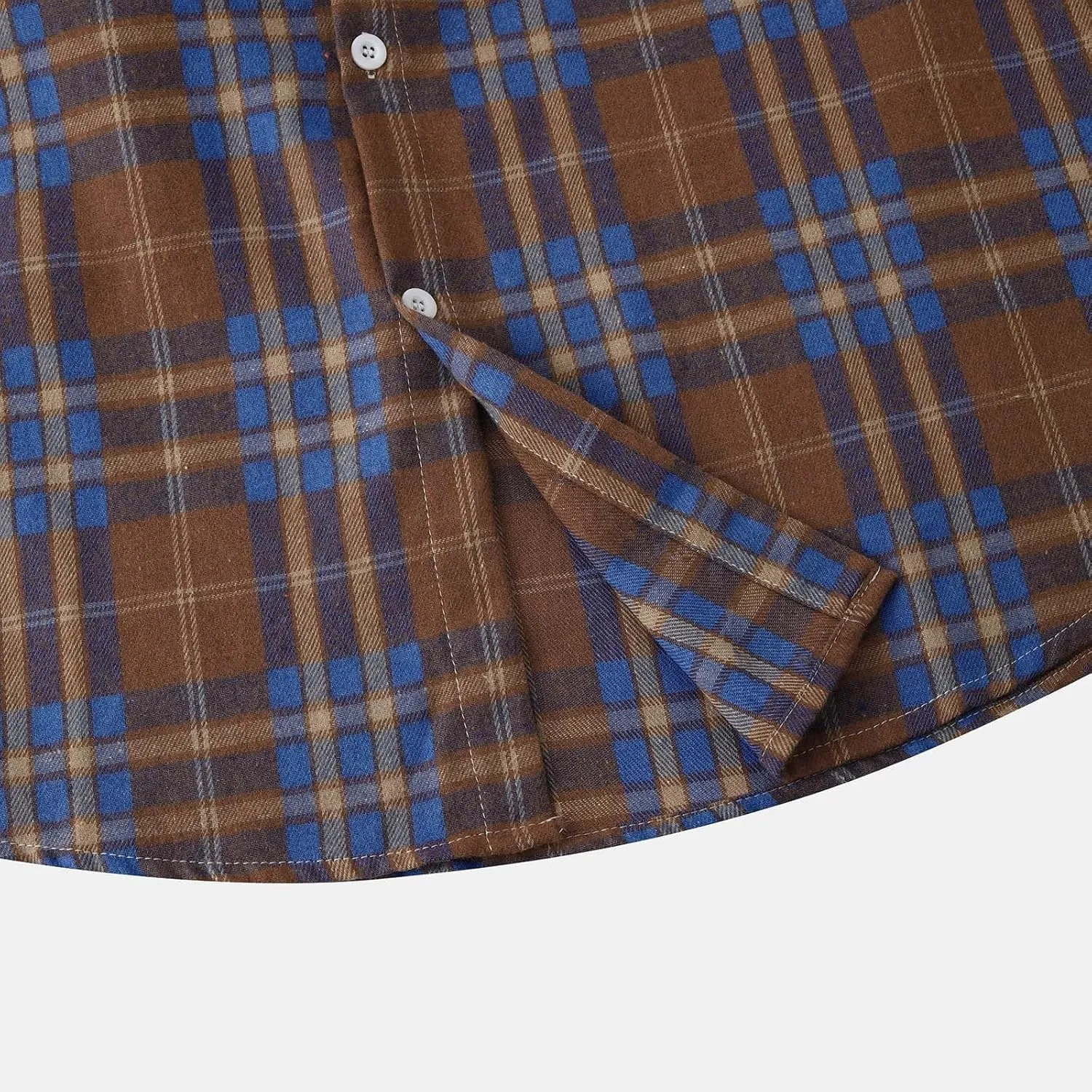 Men's Flannel Shirt Jacket Long Sleeve Plaid Shirt Lightweight Fashion Spring Fall Casual Jackets Hoodies Sweatshirt