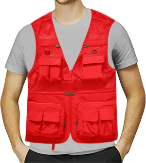 Men's Workout Hooded Tank Tops Sleeveless Hoodies Gym Workout Training Tees Bodybuilding Muscle Cut Off T-Shirts Running Vest with Water Bladder(G-Red,X-Large)