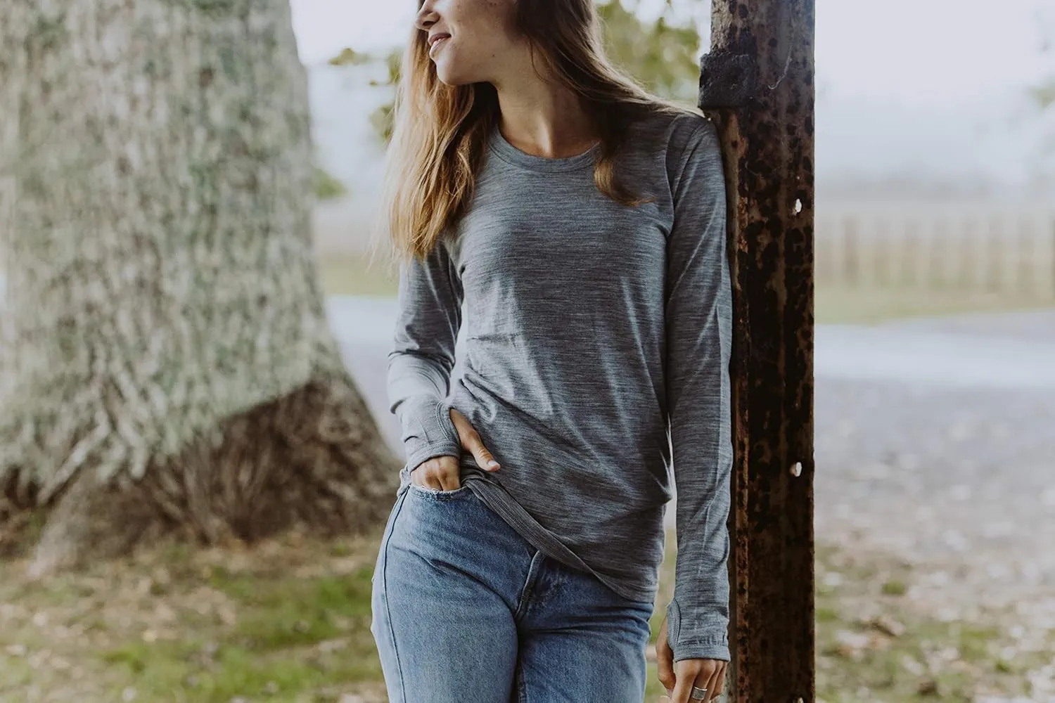 Merino 365 OG Women's 100% New Zealand Merino, Long Sleeve Top, Thumbloops