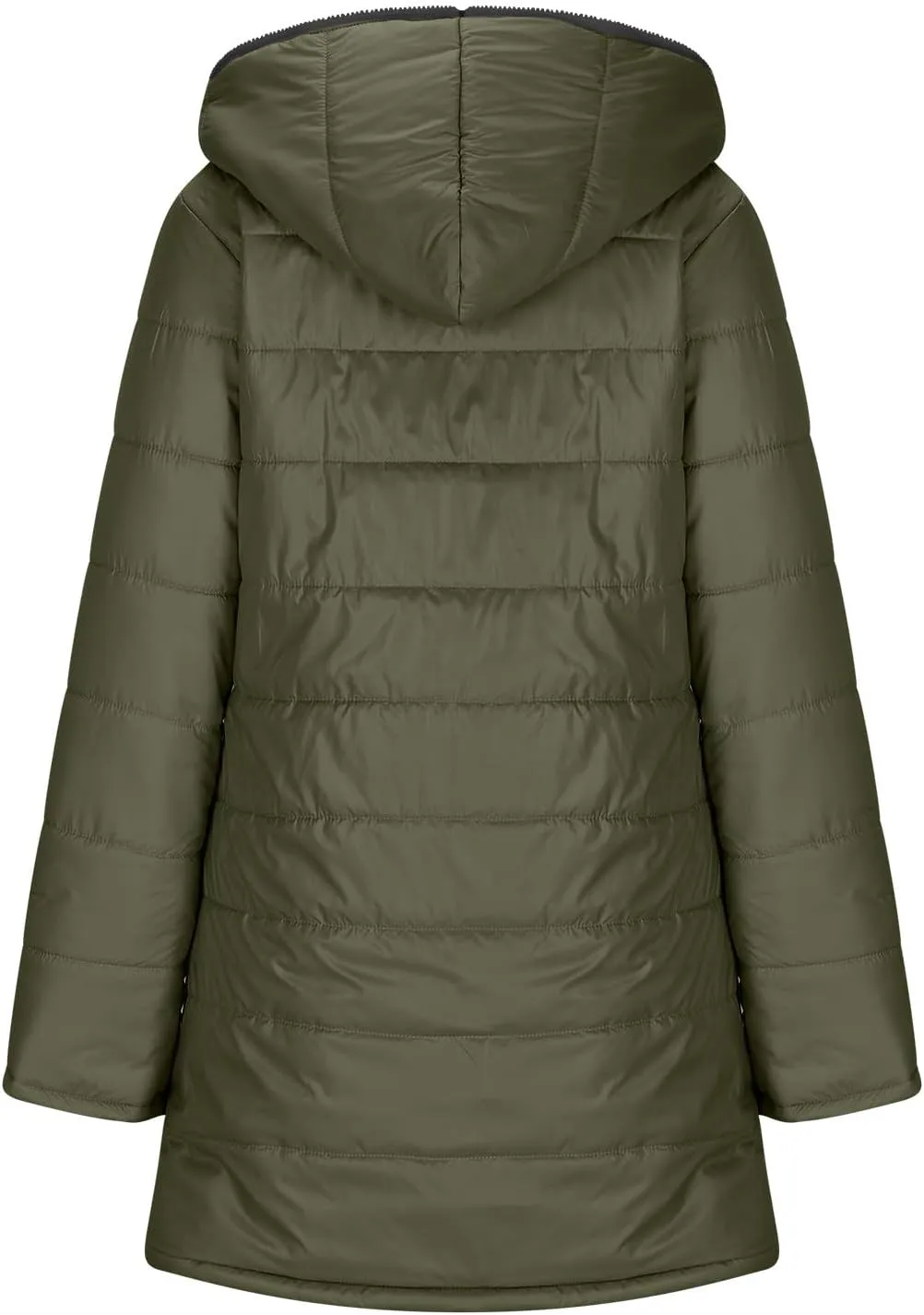 Puffer Jacket Womens Tops Plus Size Zip Up Down Jackets Cotton Sherpa Lined Parka Thermal Going Out Winter Hooded Coats